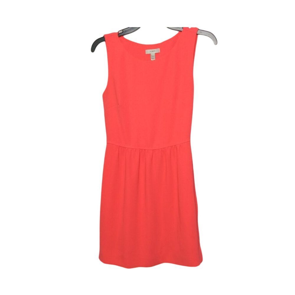 J.Crew Coral Red Sleeveless Fit & Flare Party Cocktail Dress‎ Size 0